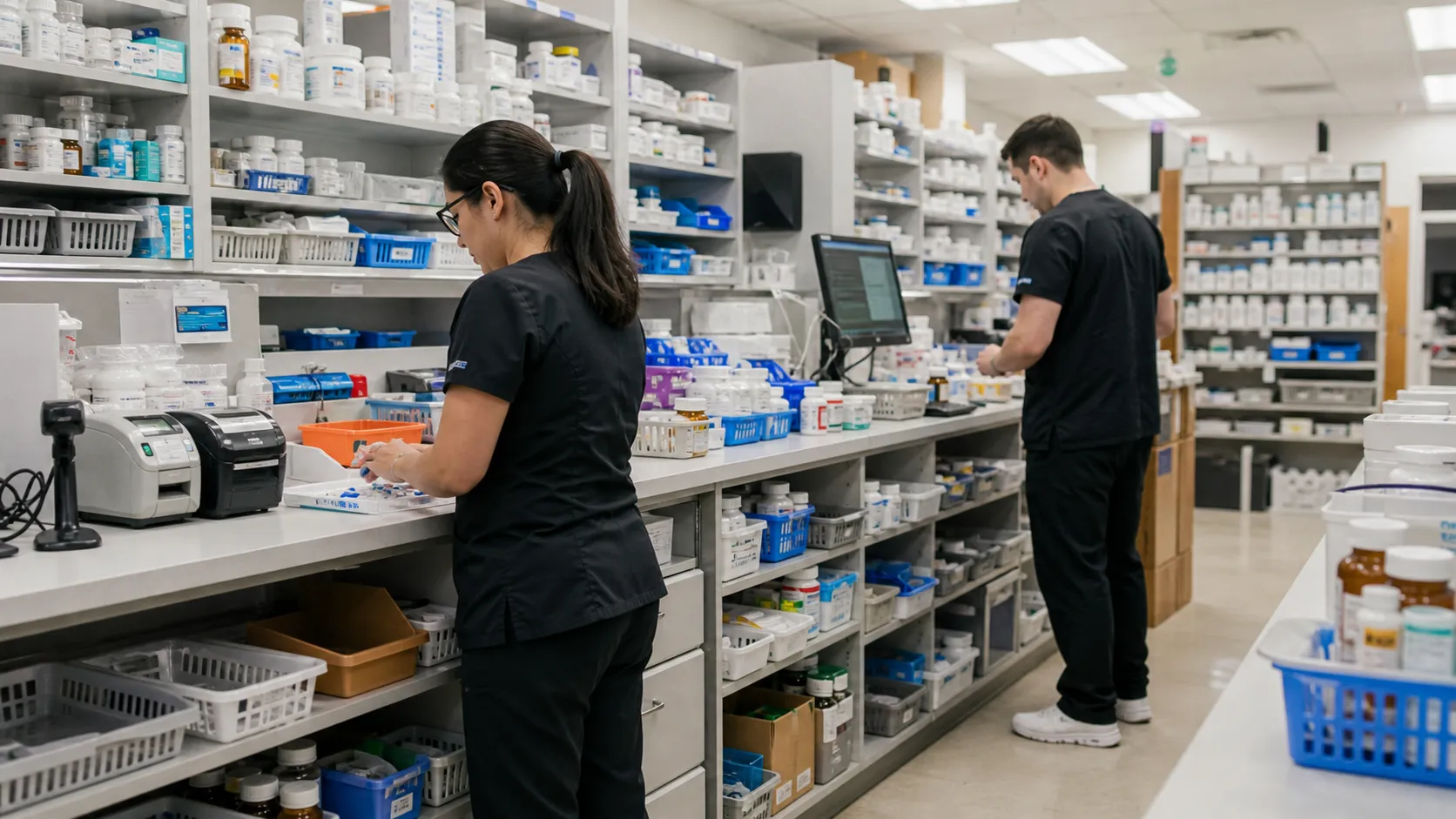 Visuel du flux de travail des médicaments SecureRx
